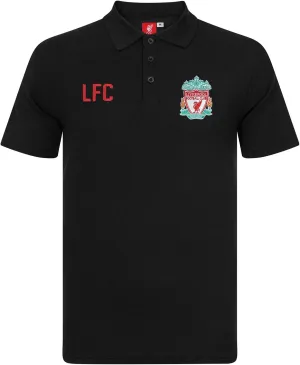 Liverpool Football Club Official Soccer Gift Mens Crest Polo Shirt