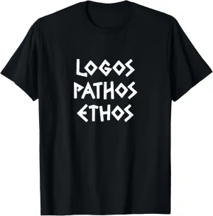 Logos Pathos Ethos - greek rhetoric triangle T-Shirt