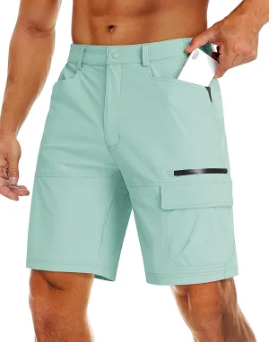 MAGCOMSEN Men's Hiking Cargo Shorts 9" Quick Dry Lightweight Summer Casual Shorts for Men Work Golf Outdoor 5 Pockets