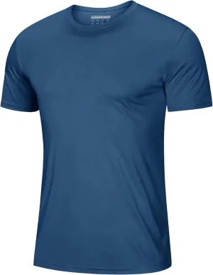 MAGCOMSEN Men's Short Sleeve UPF 50  T-Shirt Quick Dry Rash Guard Athletic Running Swim Top Tee Performance Water Shirts