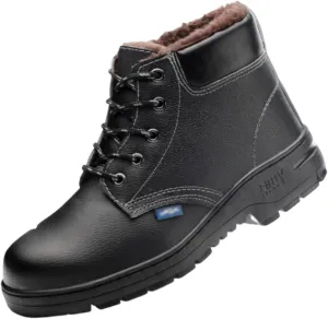 Men Work and Safety Boots Construction Shoes, Men's Winter Warm Steel Safety Toe Puncture Resistant Waterproof Industrial Work Boot, Indestructible Breathable High Top Military Boots
