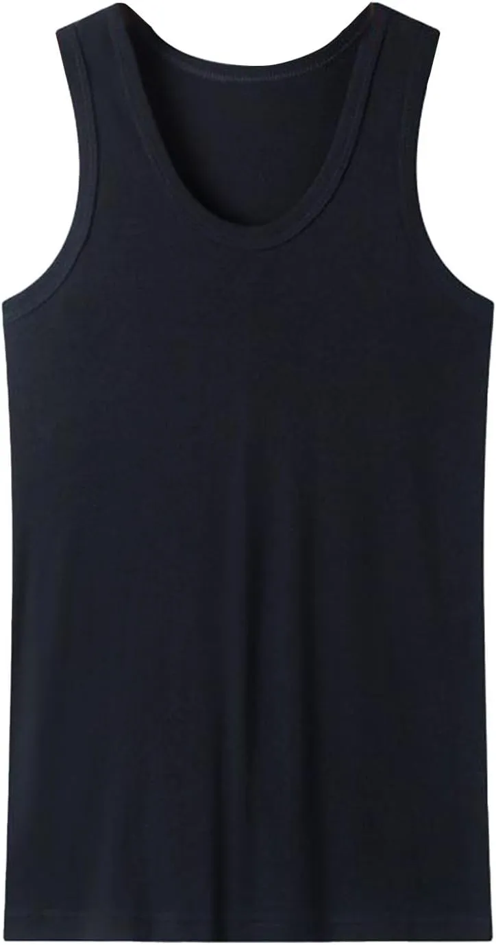 Men's 2 Pack Tank Top Undershirts, Workout Fitness Sleeveless T Shirts Gym Muscle Tee Bodybuilding Athletic Tops