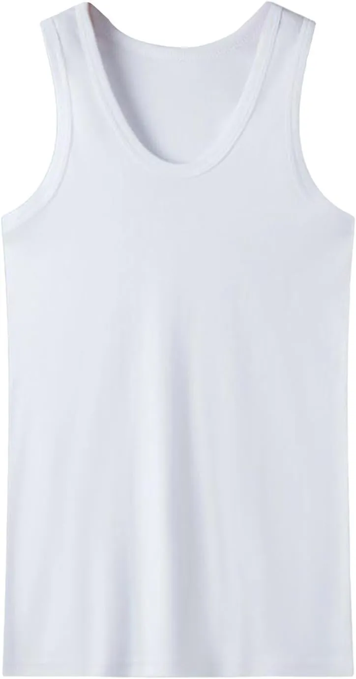 Men's 2 Pack Tank Top Undershirts, Workout Fitness Sleeveless T Shirts Gym Muscle Tee Bodybuilding Athletic Tops