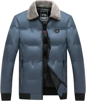 Men's Autumn And Winter Thick Warm Cotton-Padded Jacket Loose Comfortable Sports Large Size Coat