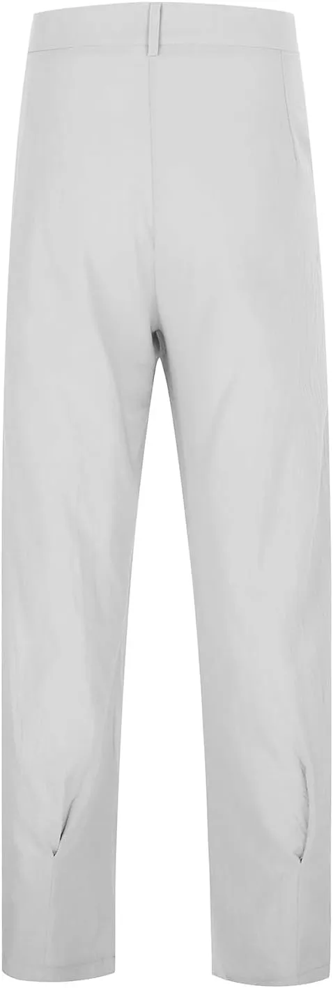 Mens Linen Harem Drawstring Pants, Casual Elastic Waist Lightweight Hippie Loose Wide Leg Pants with Pocket
