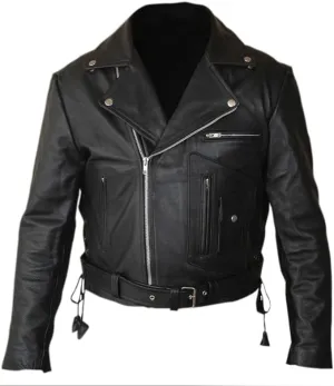 Men's Terminator 2 Judgment Day Arnold Genuine Leather Jacket
