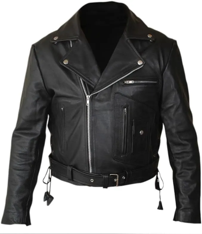 Men's Terminator 2 Judgment Day Arnold Genuine Leather Jacket