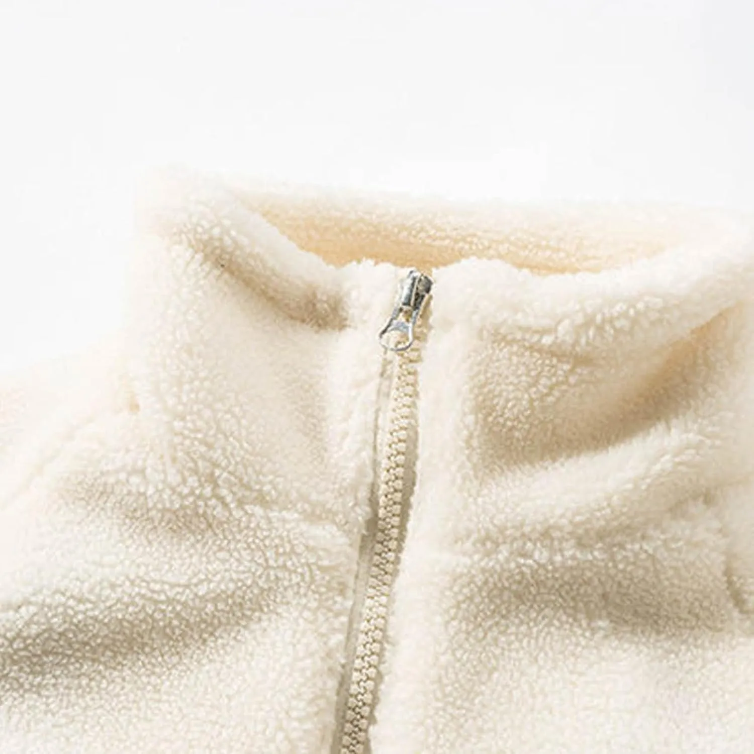 Men's Winter Jacket, Thick Thermal Cotton Warm Fleece Lined Coat, Thickened Trucker Work Cargo Jackets for Men
