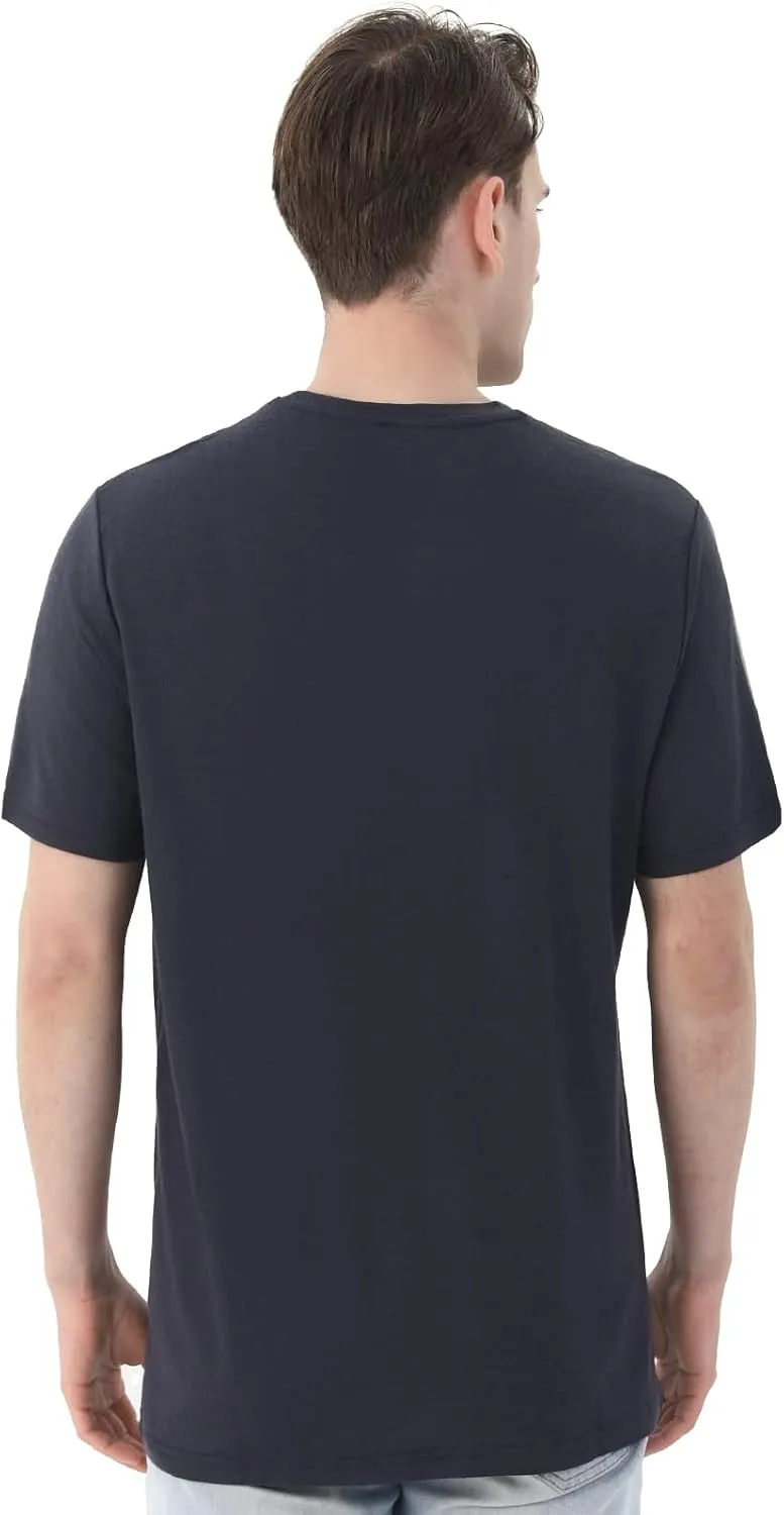 Merino Protect 100% Merino Wool T-Shirt for Men Short Sleeve Slim Fit Undershirt Soft Lightweight Tee Shirt for Travel Hiking