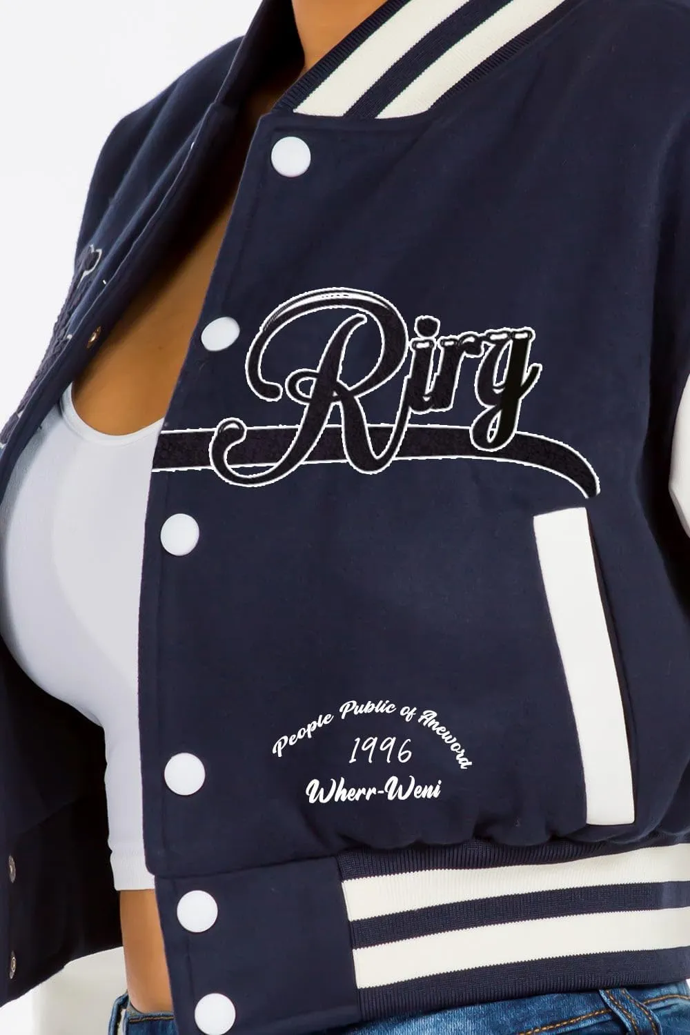 NIFTRIRY Leather Jacket Women Letterman Bomber Jacket Women Y2K Lightweight Jacket Fall Fashion