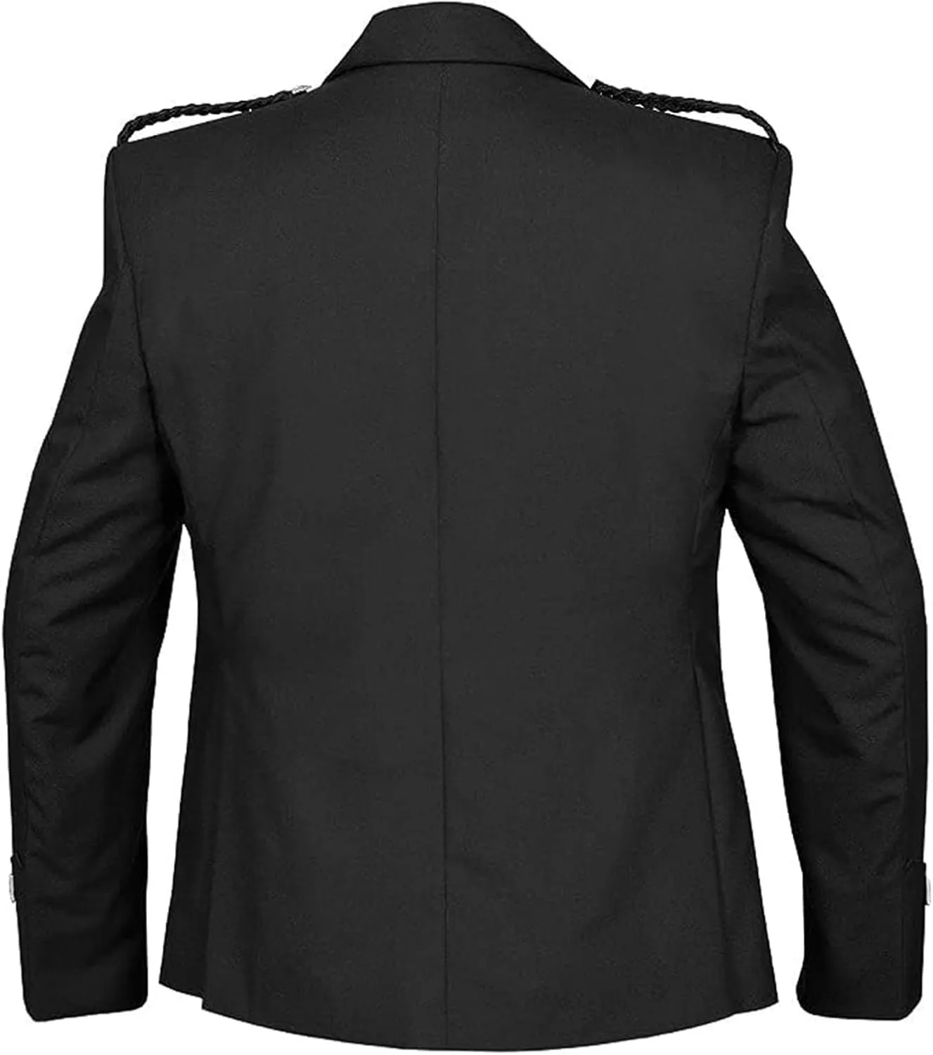 Octal - Scottish Argyll Kilt Jacket with Vest 15 Oz Finest Barathea Wool Fabric with 5 Button Vest Gauntlet Style Cuffs