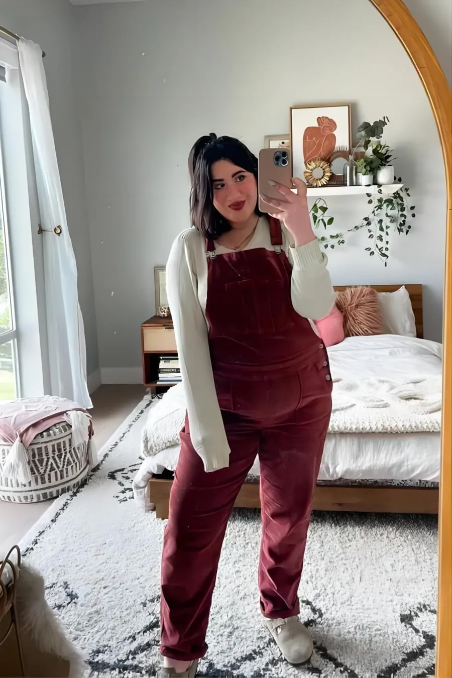 Onedreamer Women's Corduroy Overalls With Adjustable Straps, Baggy Bib Jumpsuit, Casual With Pockets