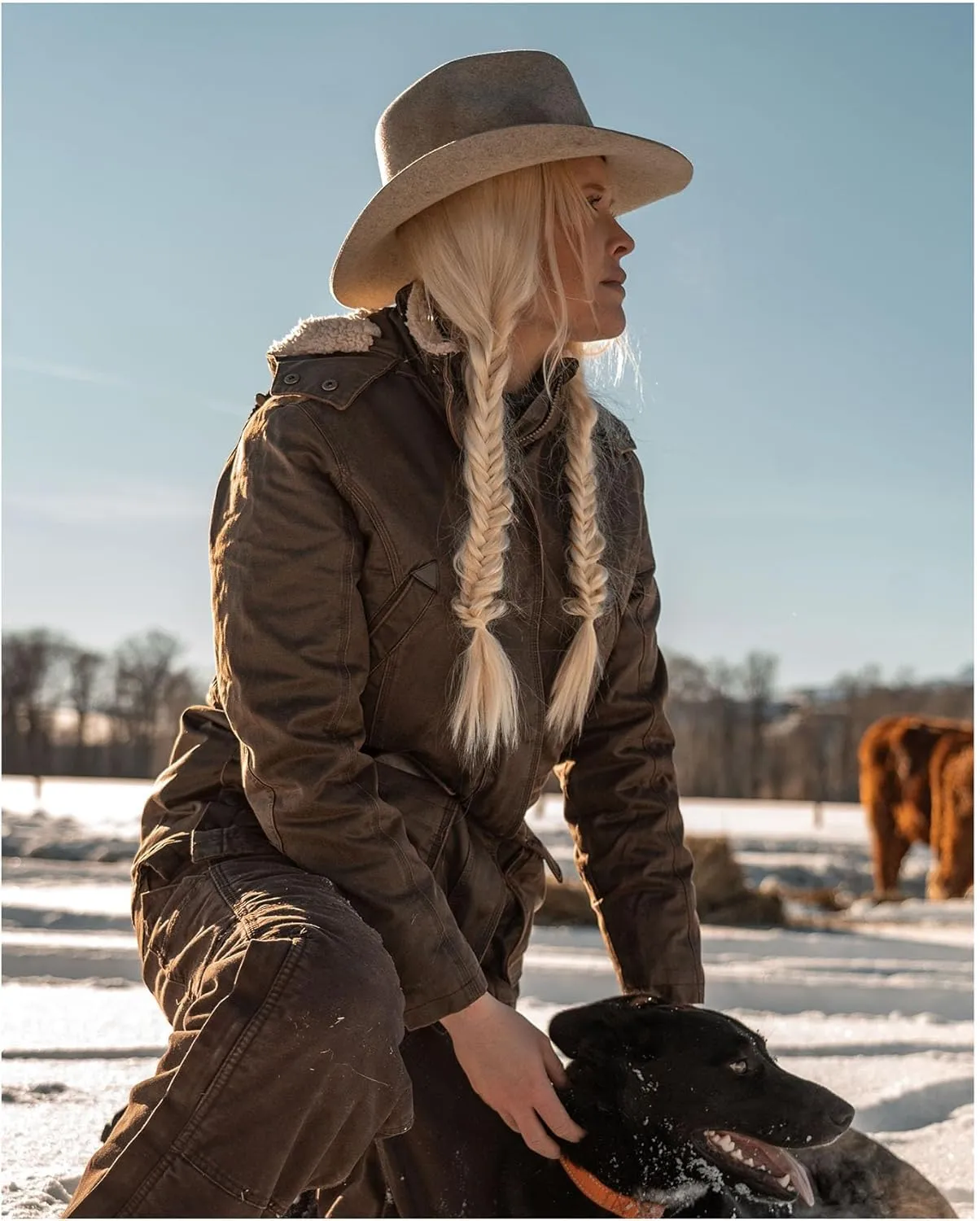 OUTBACK TRADING Women's 2864 Woodbury Vintage Canyonland Outdoor Casual Water Resistant Jacket with Removable Hood