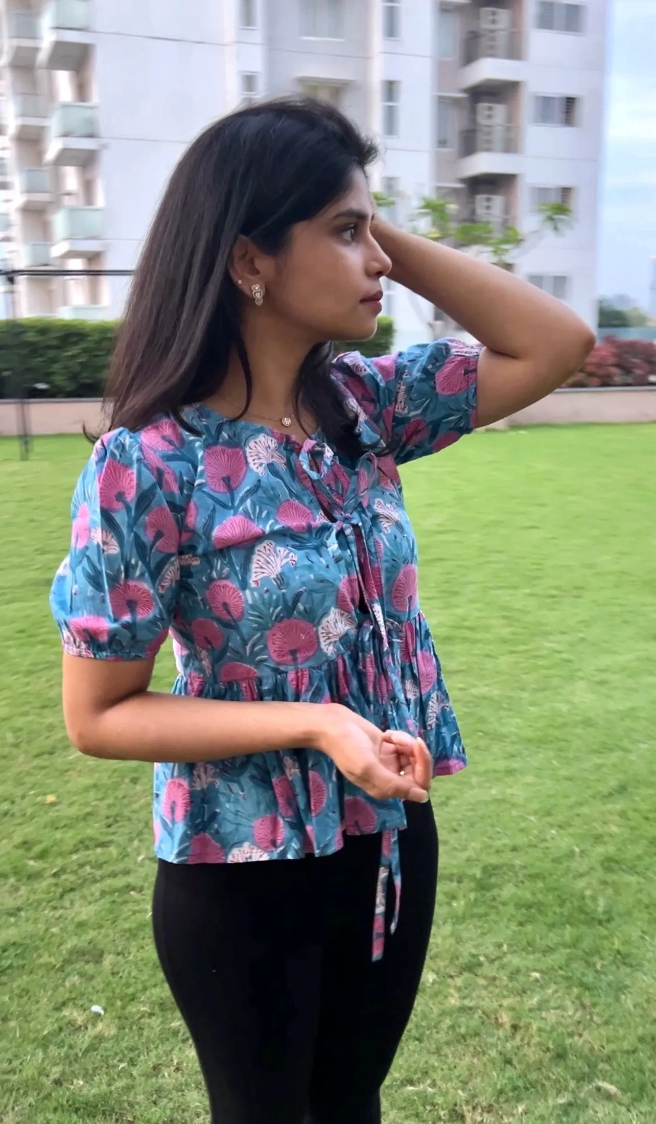 Peplum Knotty Top