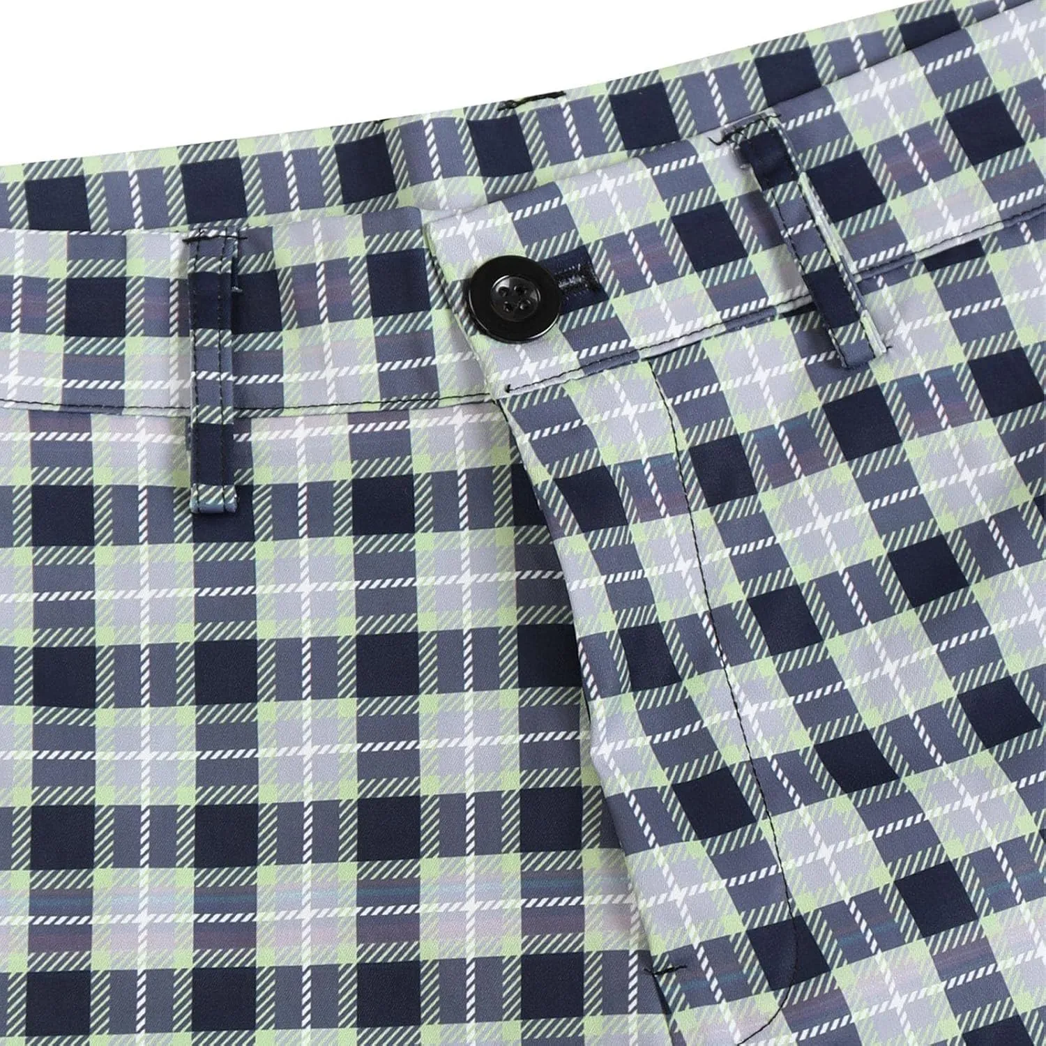 Plaid Print Mens Dress Pants Slim Fit Dress Pants Stretch Skinny Golf Pants Casual Fashion Chino Casual Pants