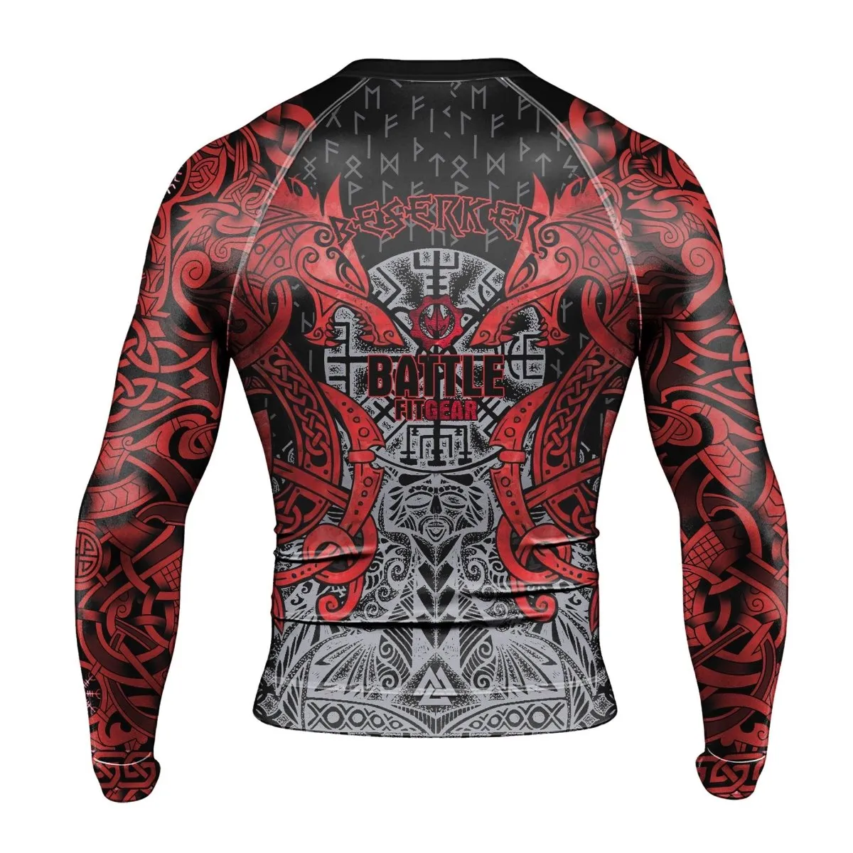 Rage Of Viking Berserker Men's Long Sleeve Rash Guard