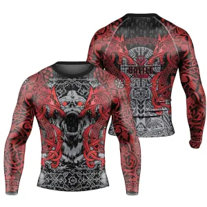 Rage Of Viking Berserker Men's Long Sleeve Rash Guard
