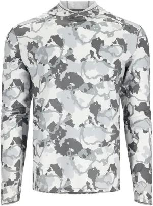 Simms SolarFlex UPF 50  Shirt - Premium Sun Protection Hoodie for Men, Lightweight, Quick-Dry, Breathable Outdoor Apparel for Men (Regiment Camo Cinder, XX-Large)