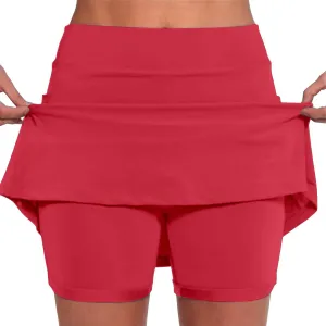 Skirt Under 10 s Cotton Skirts for Women Knee Length Spandex Shorts Women Plus Size Athletic Dress for Women Plus Size Tennis Skirt Plus Size red