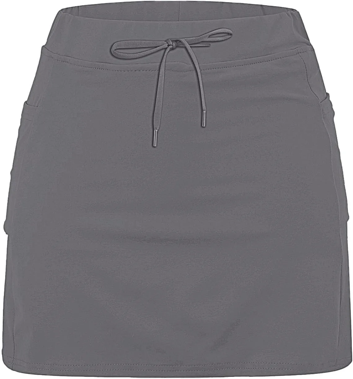 Skort for Women Plus Size Drawstrings High Waisted Athletic Tennis Skirts Tummy Control Yoga Shorts with Pockets