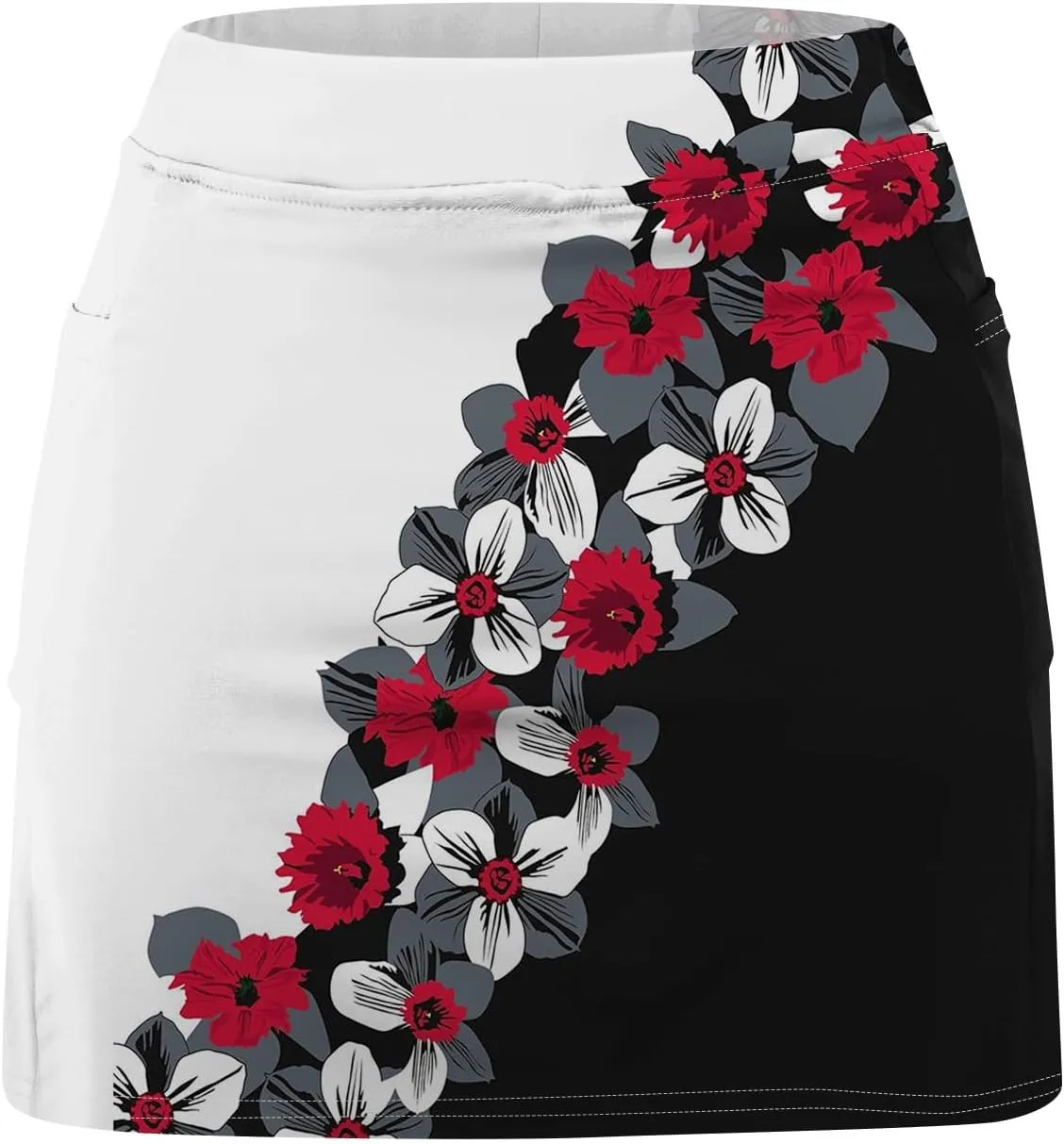Skorts for Woman High Waisted Inner Shorts Athletic Skirts Running Tennis Golf Workout Sports Skorts with Pockets