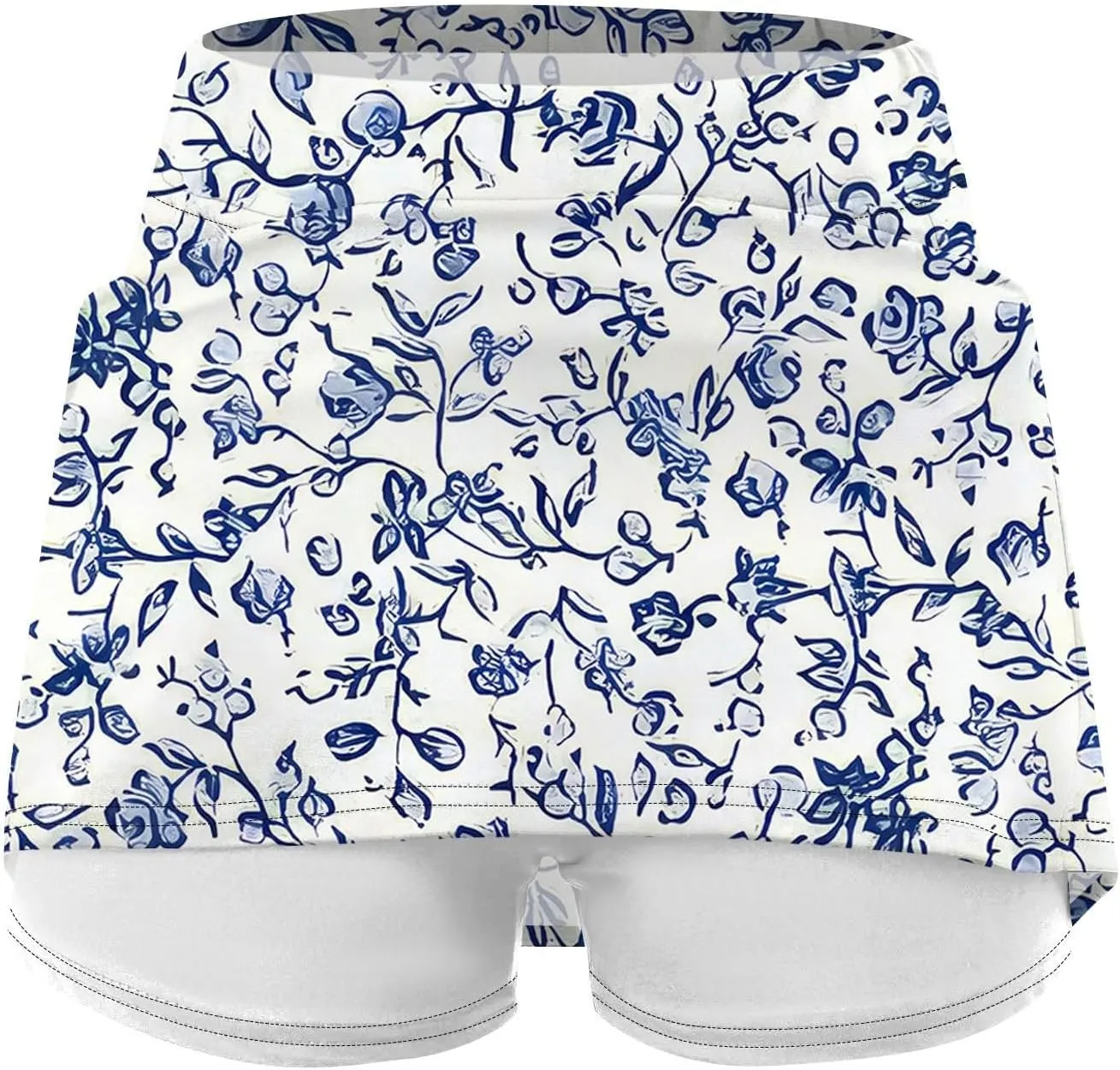 Skorts for Women Dressy Casual with Pockets Floral Print Plus Size Athletic Yoga Shorts Mini Tennis Skirt 2025