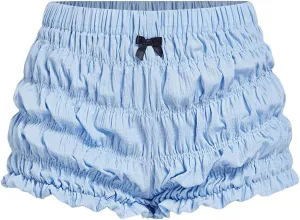 SOLY HUX Women's Ruffle Shorts Y2k Lace Lolita Bloomers Elastic Waist Frill Bottoms Micro Boyshorts