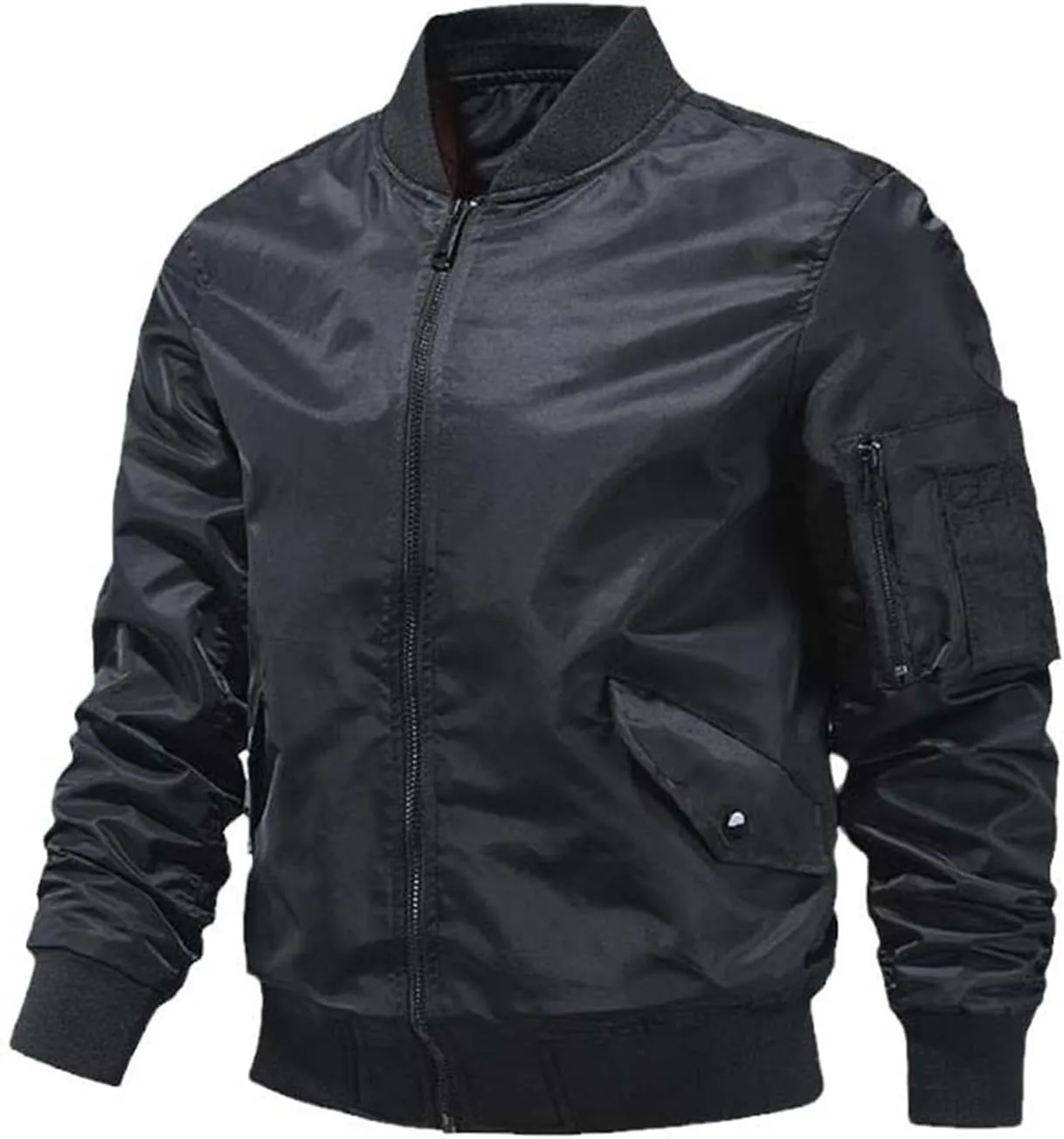 Spring Men's Jacket Outwear Cotton Padded Pilot Army Coat Varsity Windrunner