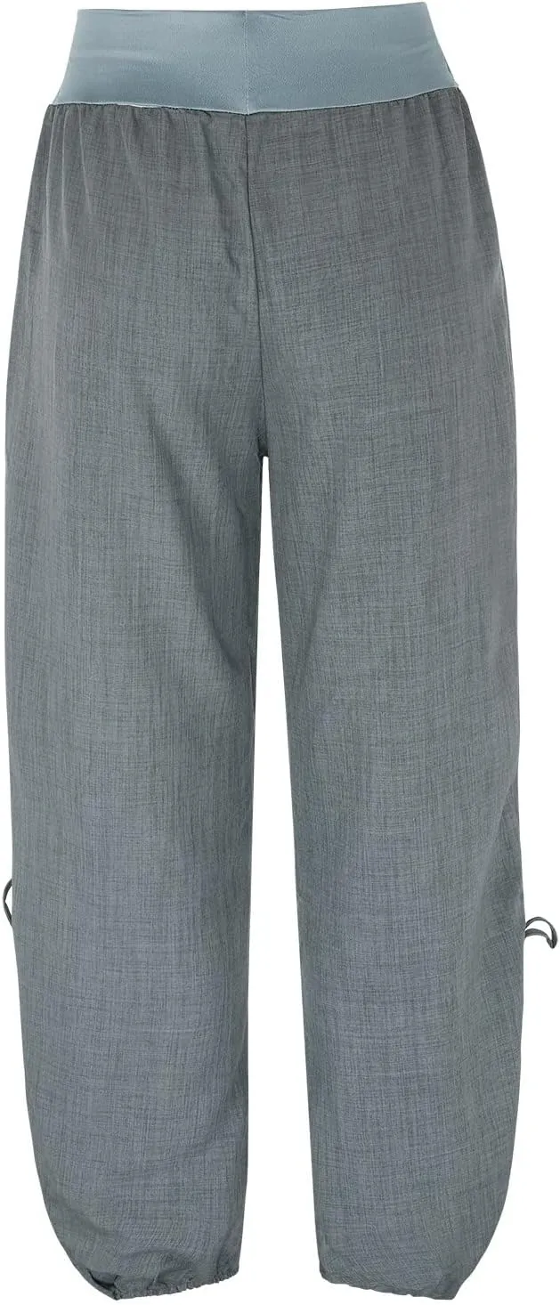 Summer Pants for Girls Plus Size Casual Waisted Baggy Pants with Pockets Solid Sweatpants Cotton Pants for Women