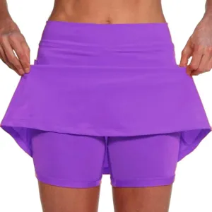 Tennis Skorts for Women Dressy Casual 2025 High Waisted Built in Shorts Yoga Golf Skirts Athletic Running Skort
