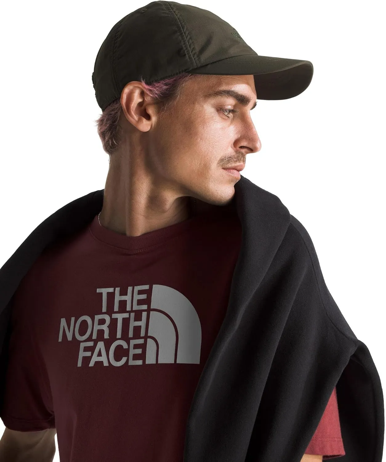 THE NORTH FACE Men's Core Half Dome Short-Sleeve Tee | Regular Fit Cotton Shirt with Graphic Design & Ribbed Collar