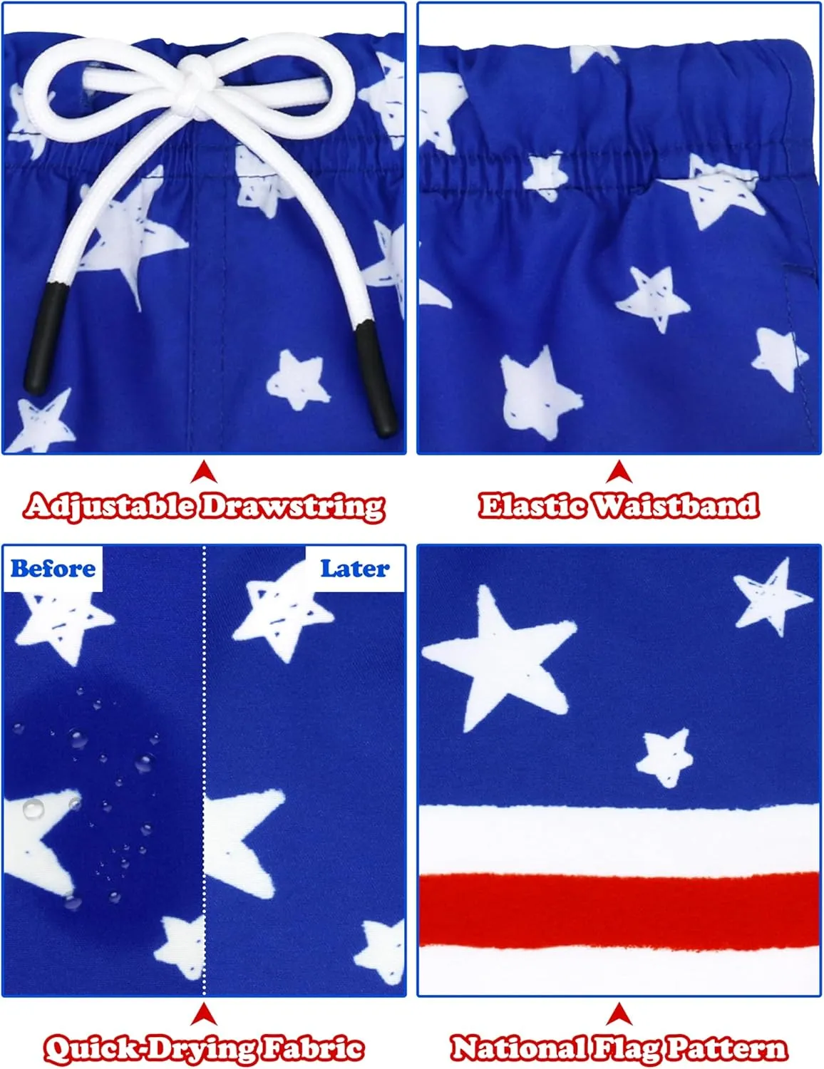 Toddler Swim Trunks Quick Dry Toddler Bathing Suits for Boys Swim Shorts Baby Swimsuit Boys Board Shorts Kids Swimwear