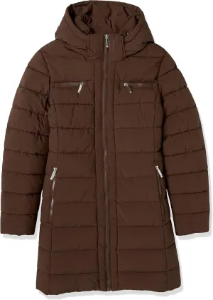 Tommy Hilfiger Women Solid Puffer Untrimmed Hood Long Jacket