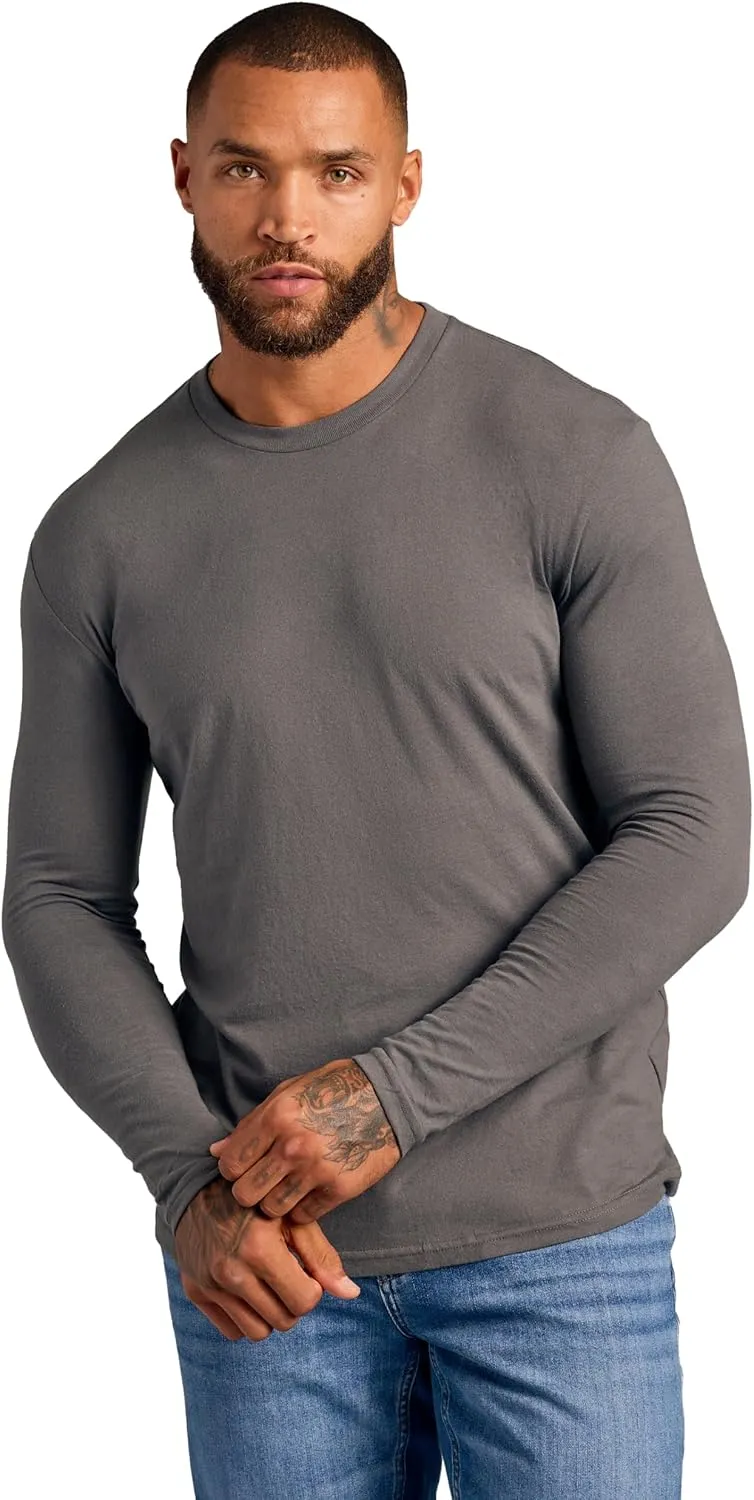 True Classic Mens Long Sleeve Tee Shirts - Classic Henley & Crew Neck Long Sleeve T Shirt - Regular and Tall Thermal Shirts