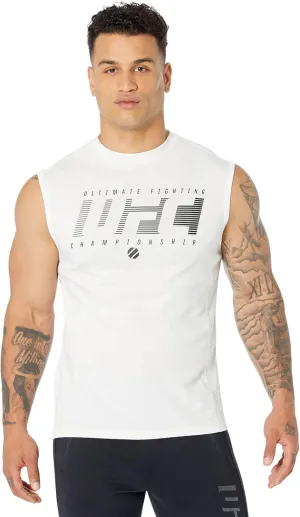 UFC Ultimate Fighting Sleeveless Crew Neck Tank Top for Men  58% Cotton  37% Modal  Regular Fit