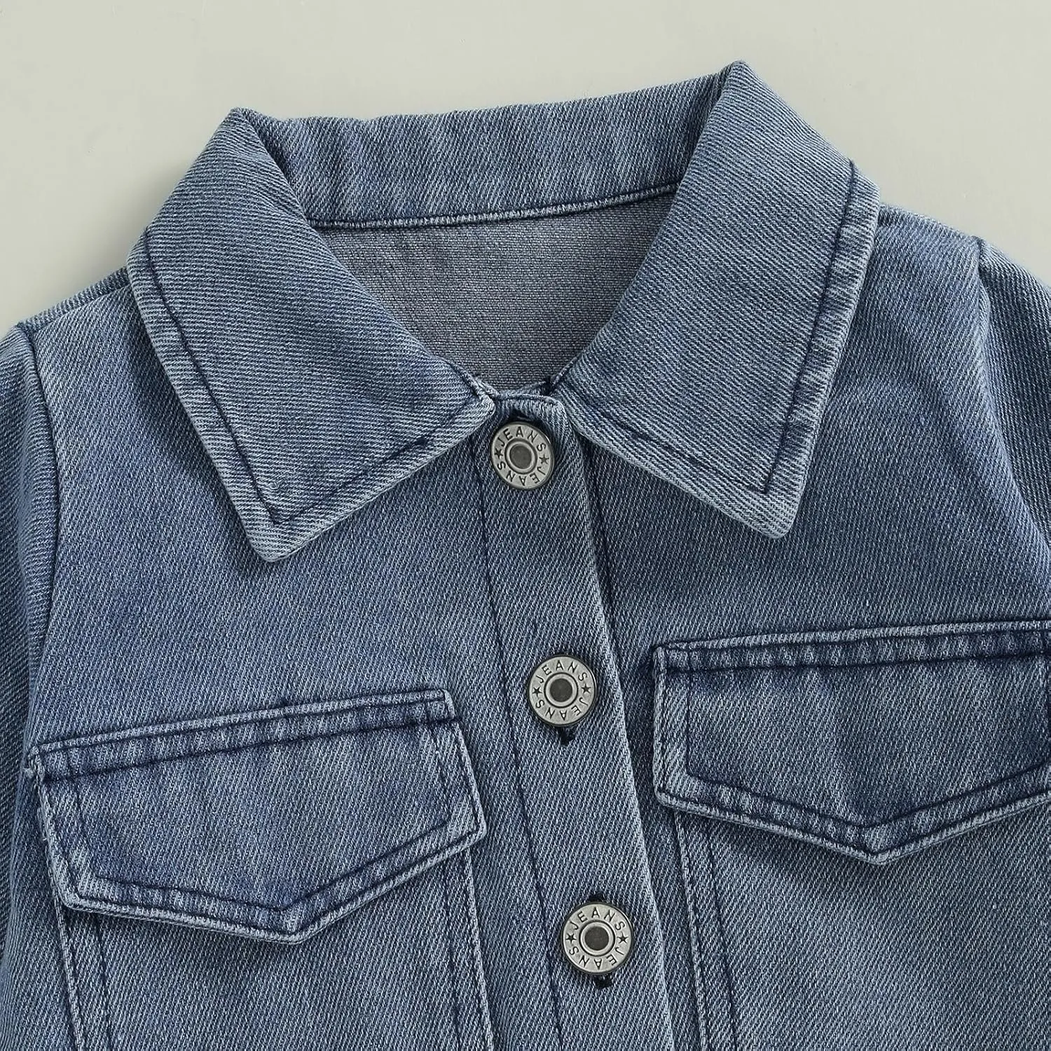 VISGOGO First Birthday Outfit Girl - 1st/2nd Birthday Denim Jacket & Cardigan