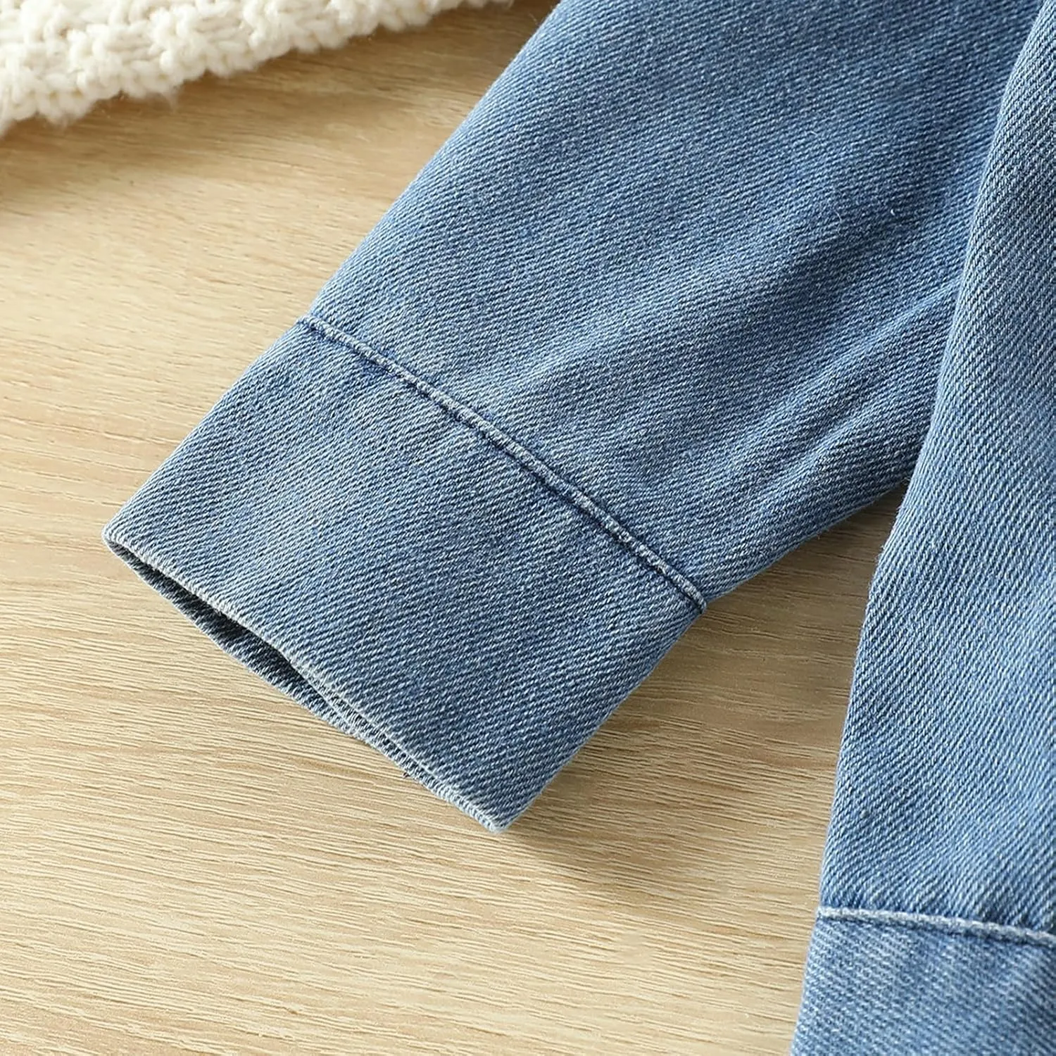 VISGOGO First Birthday Outfit Girl - 1st/2nd Birthday Denim Jacket & Cardigan
