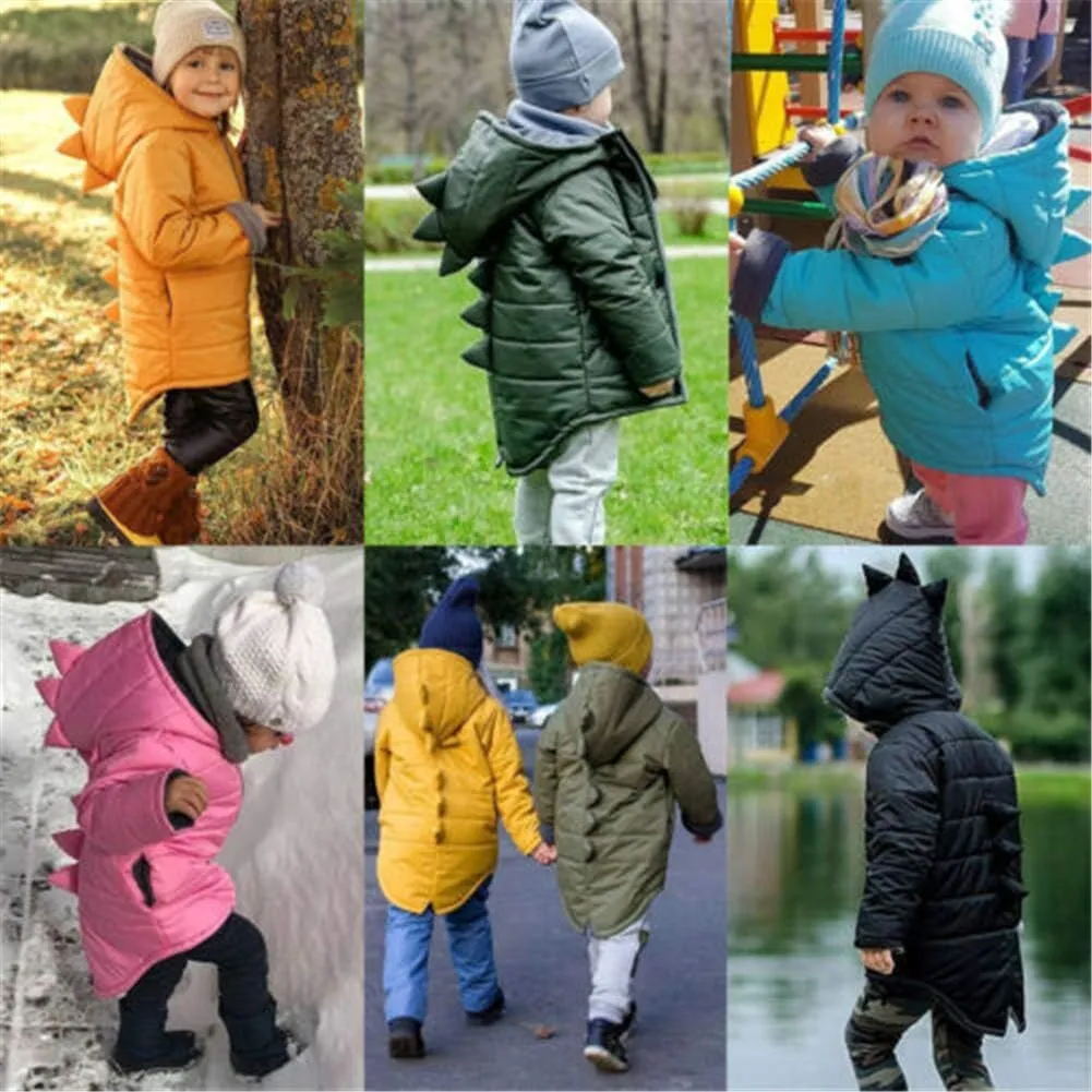 Winter Coats for Toddler Kids Baby Boys Girls Padded Light Puffer Jacket Outerwear Infant Down Jacket with Hoods