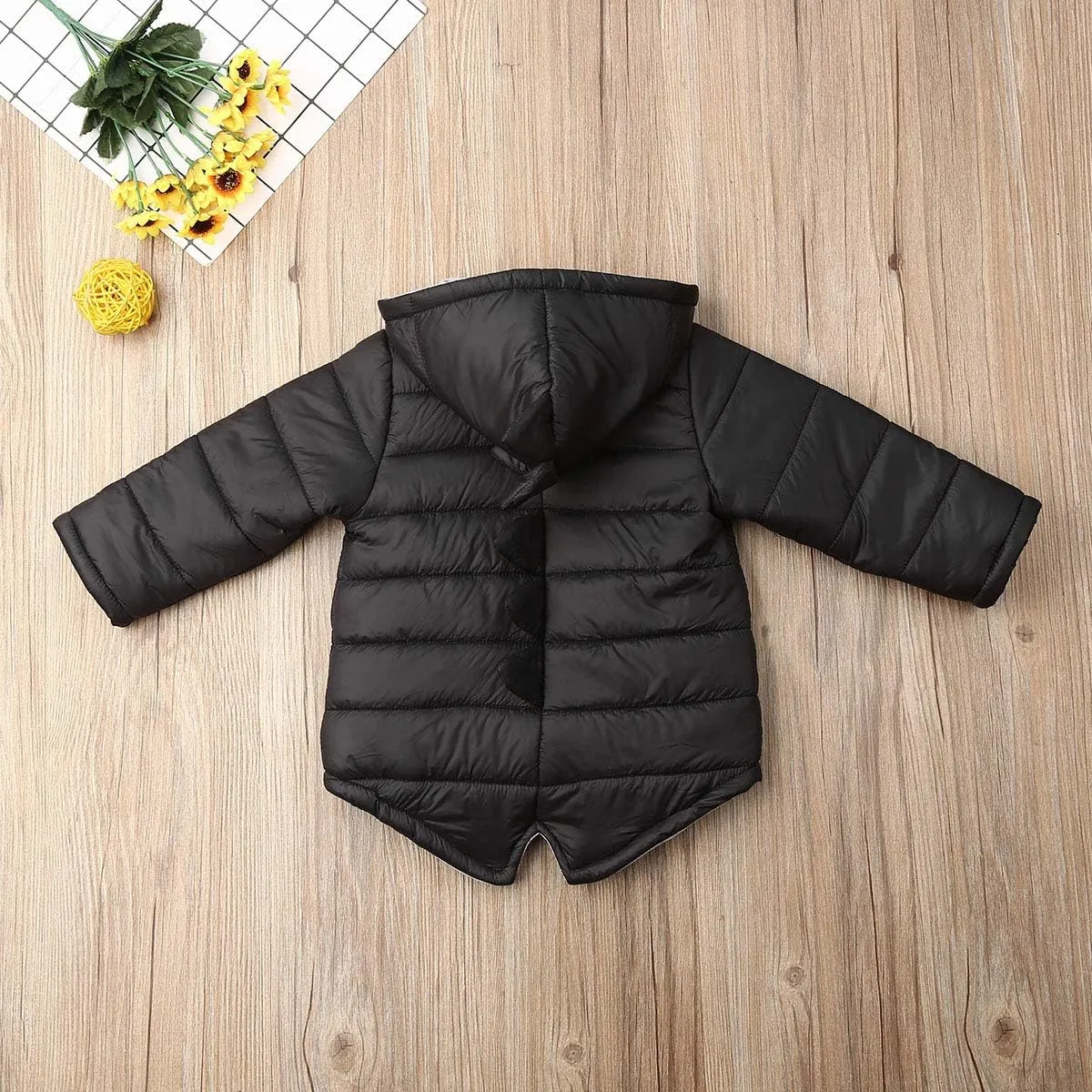 Winter Coats for Toddler Kids Baby Boys Girls Padded Light Puffer Jacket Outerwear Infant Down Jacket with Hoods