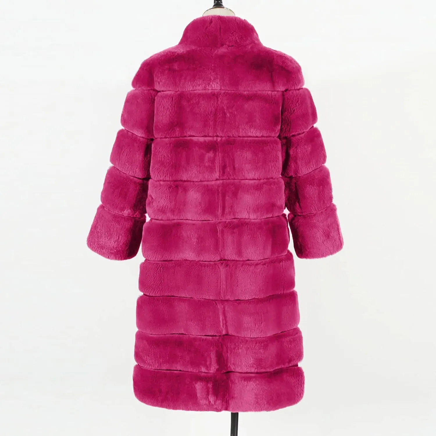 Womens Luxury Faux Fur Coats Winter Long Cardigan Vintage Fuzzy Warm Jacket Oversized Soft Solid Open Front Overcoat