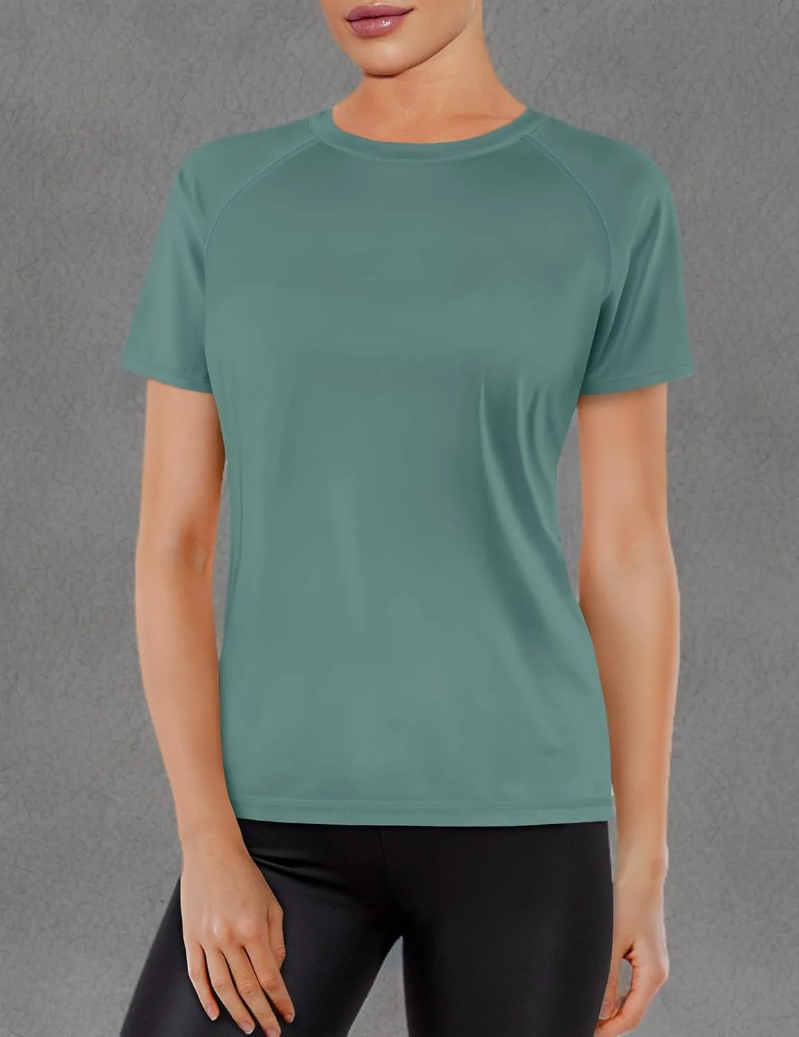 Women's Short Sleeve Swim Sun Shirt UPF 50  UV Protection Rash Guard Cooling Quick Dry Lightweight Workout Tops Outdoor Tee