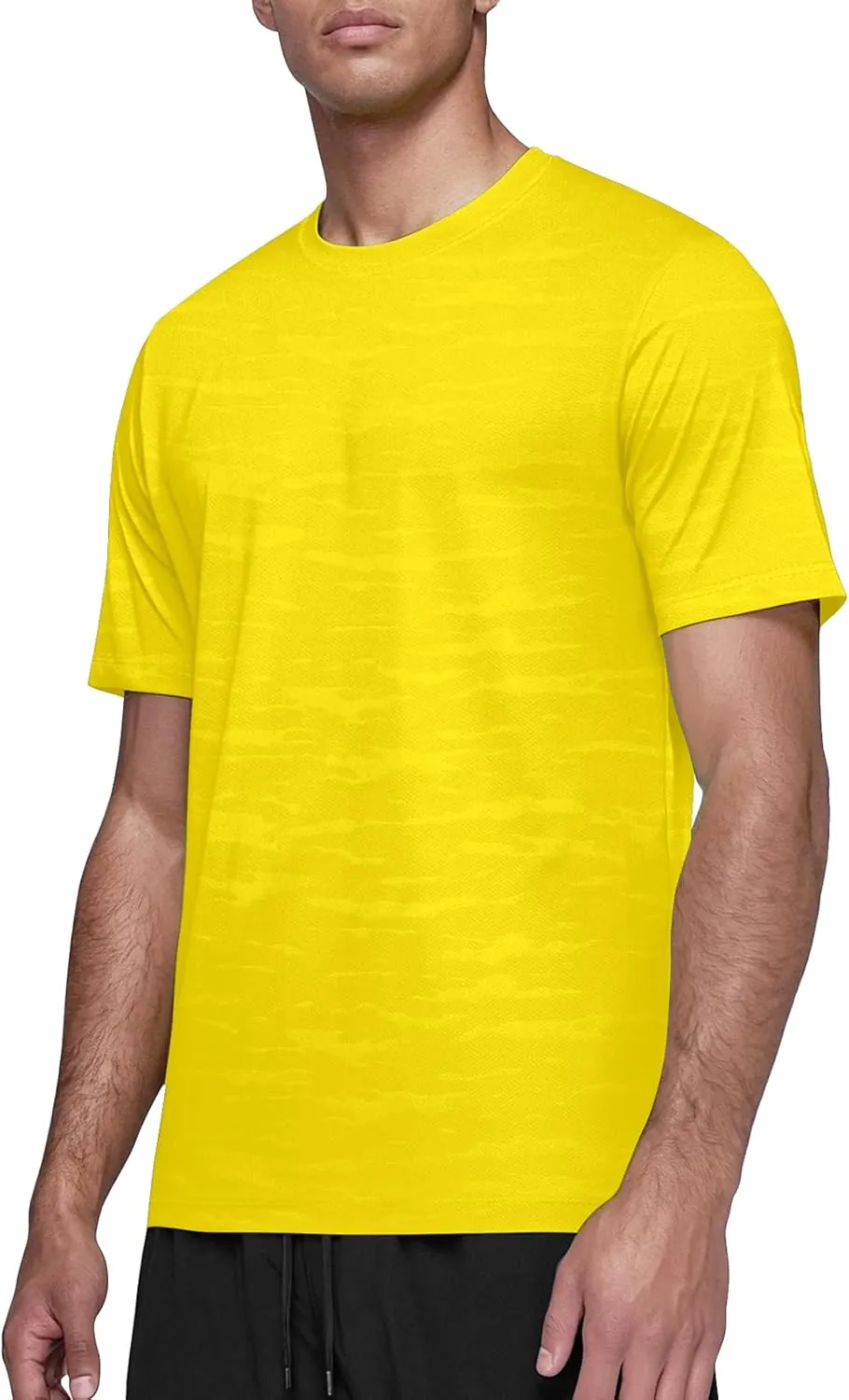 Zengjo Mens Athletic Shirts Short Sleeve Moisture Wicking Gym Workout Running Crewneck T-Shirt Quick Dry Sports Fitted Tee