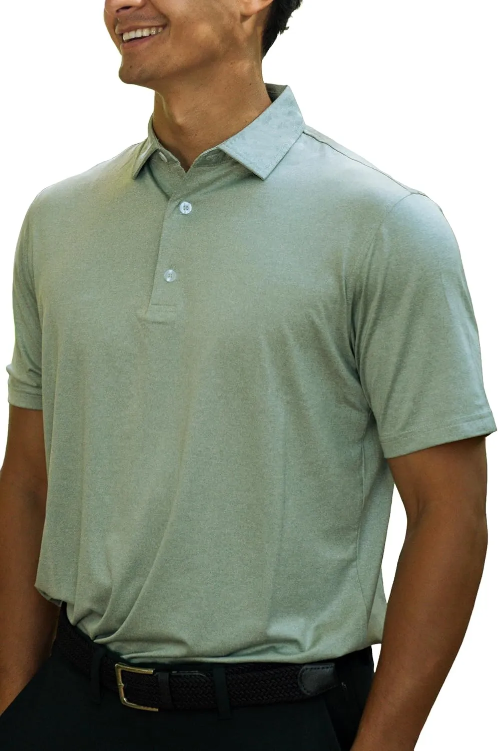 ZIRE Golf Men's Performance Polo | Dry Fit Short Sleeve Shirt | Moisture-Wicking Golf Shirt for Men | UPF 50  | 4-Way Stretch