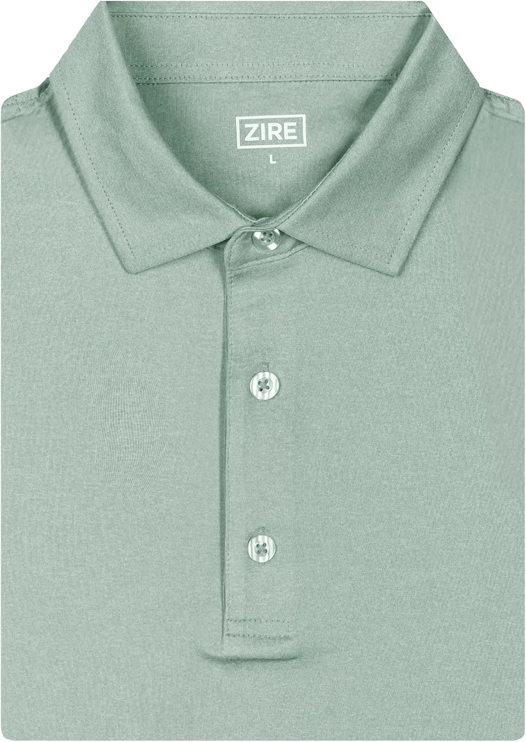 ZIRE Golf Men's Performance Polo | Dry Fit Short Sleeve Shirt | Moisture-Wicking Golf Shirt for Men | UPF 50  | 4-Way Stretch
